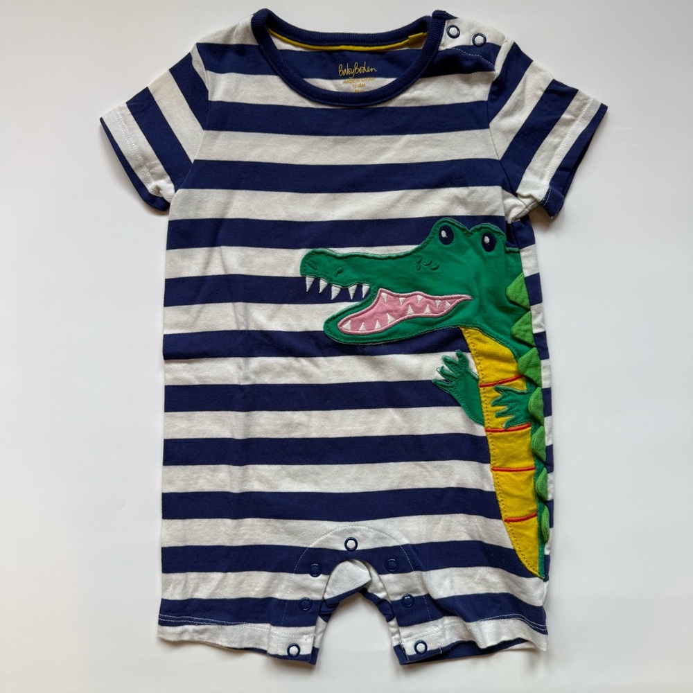 Stripe boden alligator romper